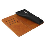 Flip Cover Samsung Galaxy A70 Nahka Style raittius