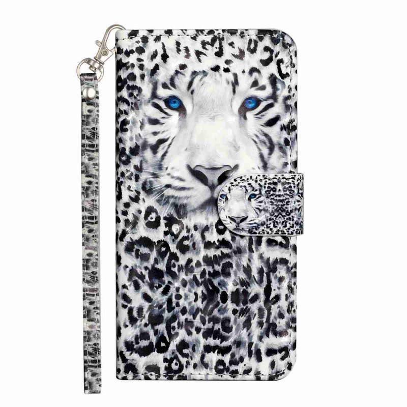 Samsung Galaxy S26 FE -suojakotelo, leopardikuvioinen, hihnalla