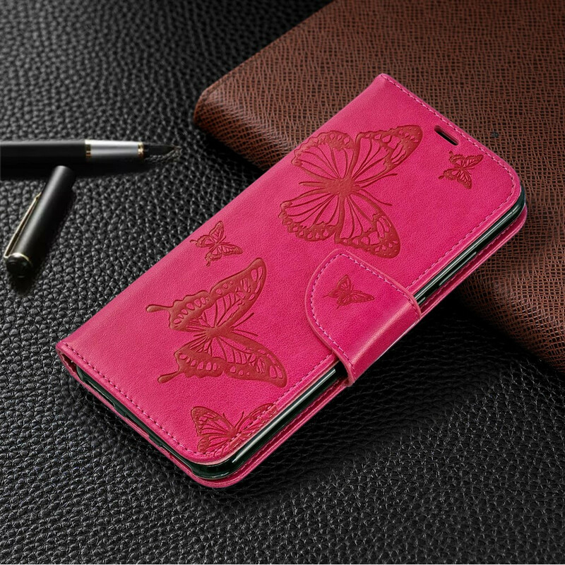 Kansi Huawei Y6 2019 Perhoset ja vino läppä