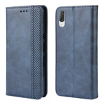 Flip Cover Sony Xperia L3 Style Nahka Vintage suunnittelu