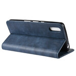 Flip Cover Sony Xperia L3 Style Nahka Vintage suunnittelu