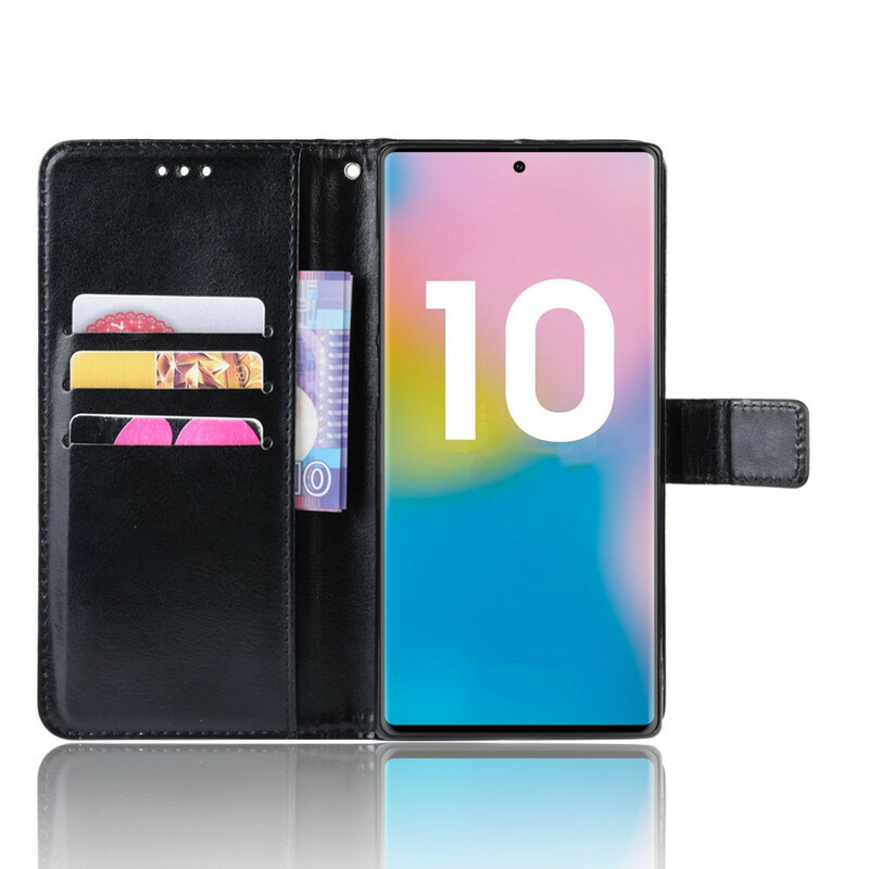 Samsung Galaxy Note 10 Plus tekonahkainen kotelo Flashy
