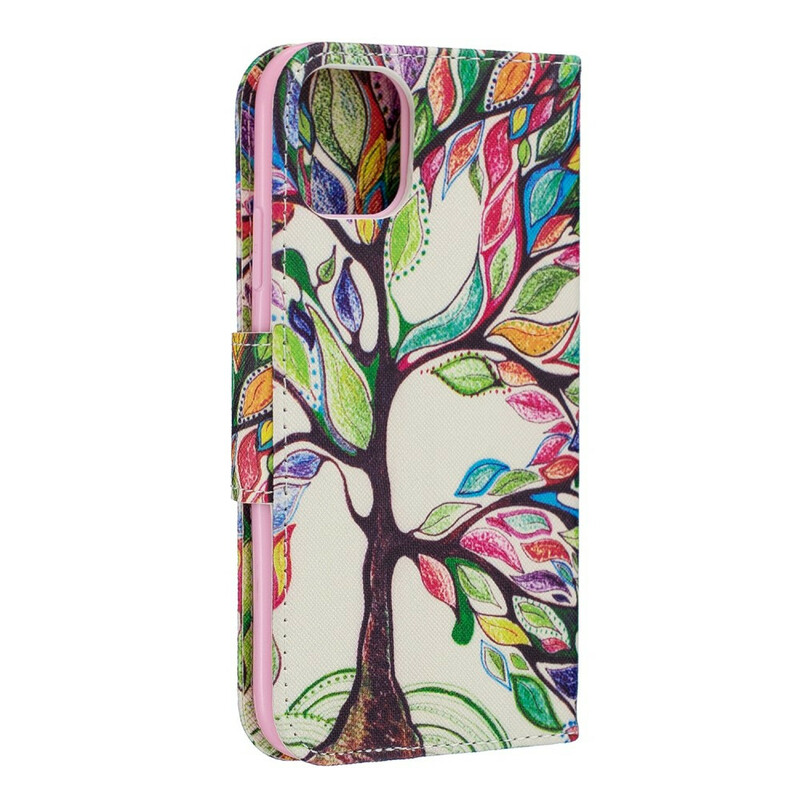 Kotelo iPhone 11R värikäs puu