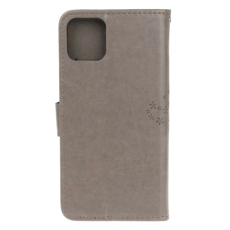 Kotelo iPhone 11R puu ja pöllöt hihnalla Kotelo iPhone 11R puu ja pöllöt hihnalla