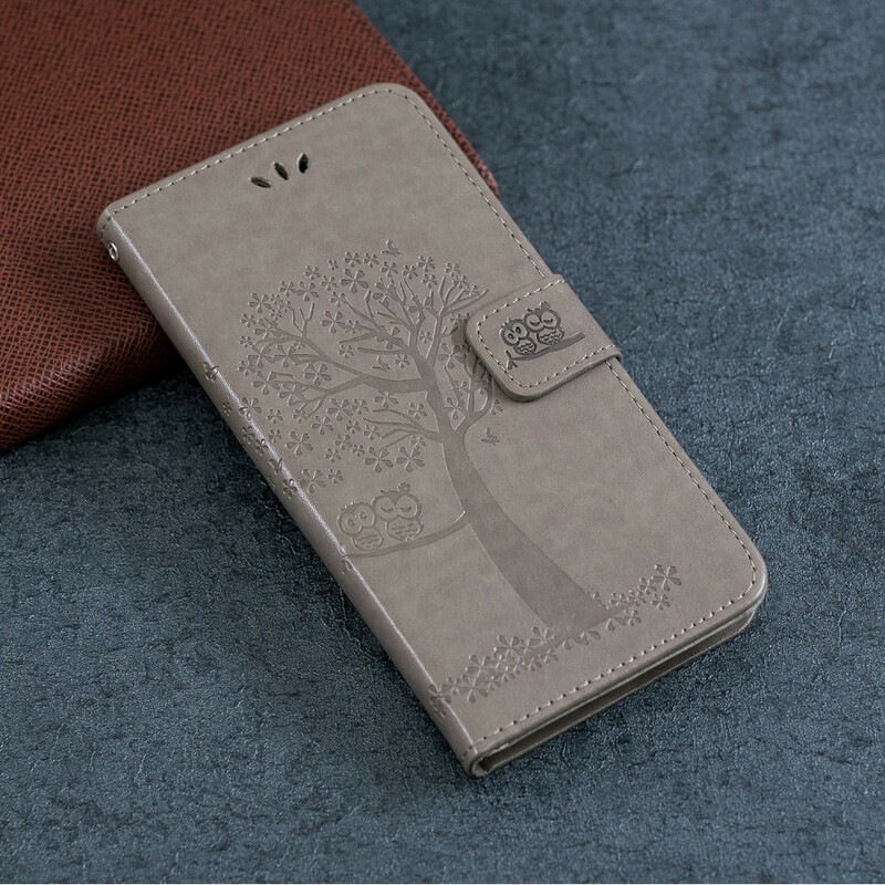 Kotelo iPhone 11R puu ja pöllöt hihnalla Kotelo iPhone 11R puu ja pöllöt hihnalla