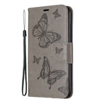 iPhone 11 Max painettu perhoset Lanyard Case