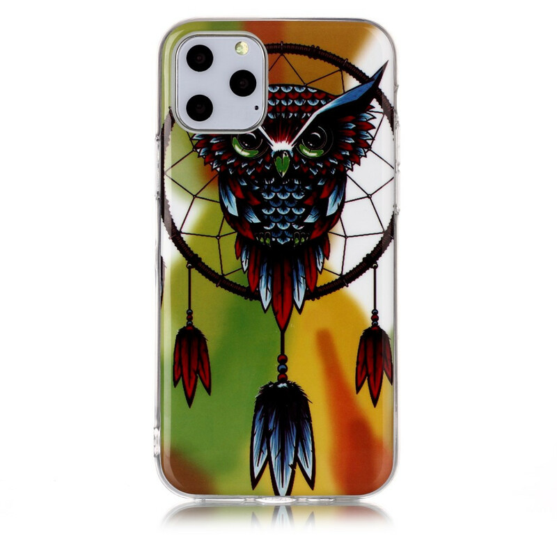 iPhone 11 Dreamcatcher Owl Fluoresoiva kotelo