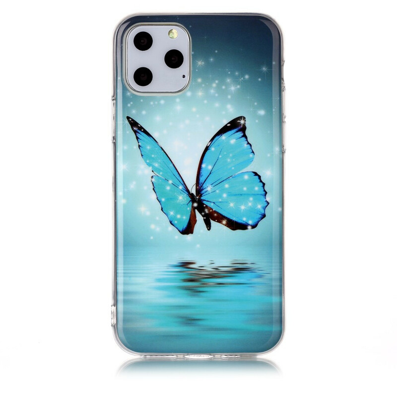 iPhone 11 Perhonen sininen fluoresoiva asia