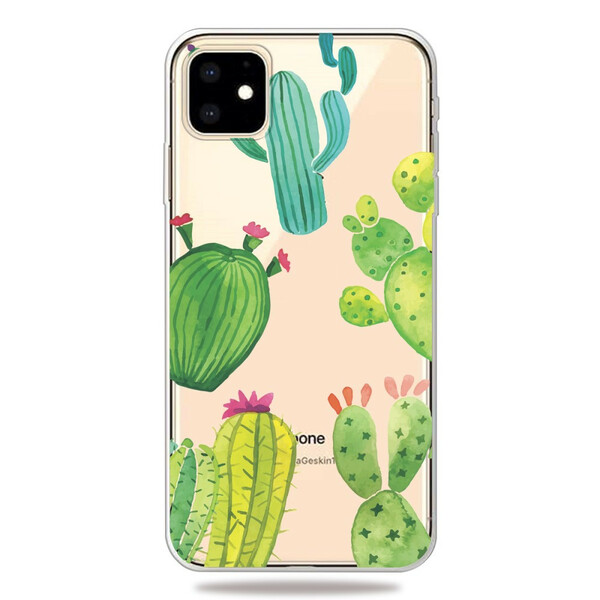 Kotelo iPhone 11 kaktus vesivärit
