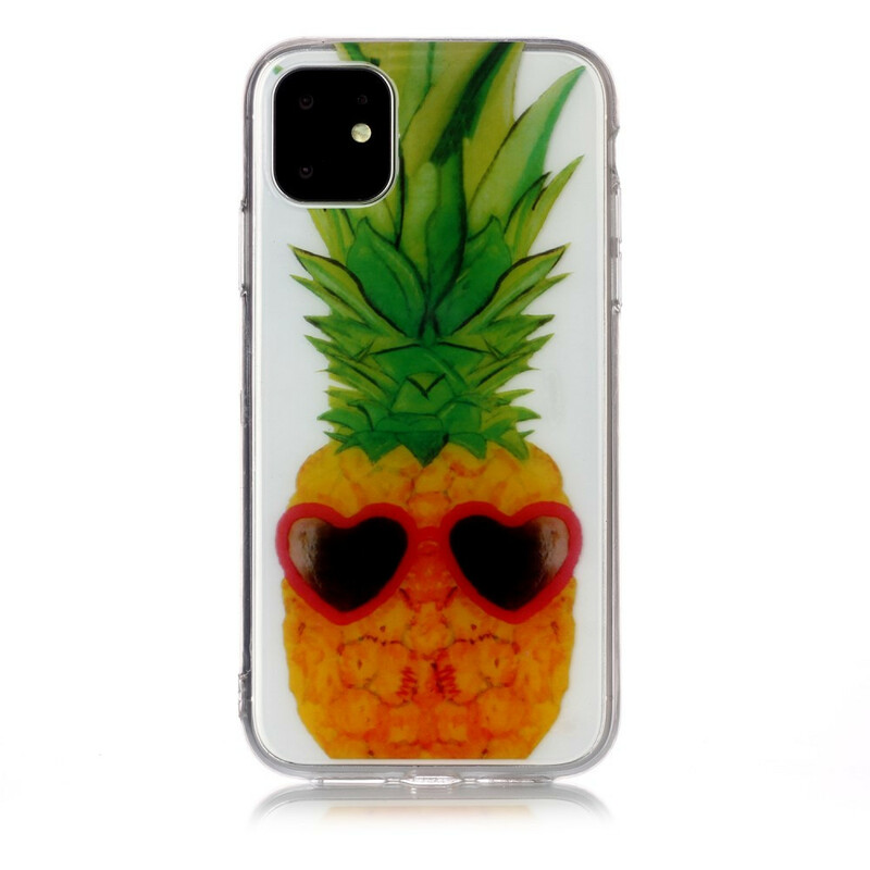 iPhone 11 Kirkas kotelo Incognito ananas