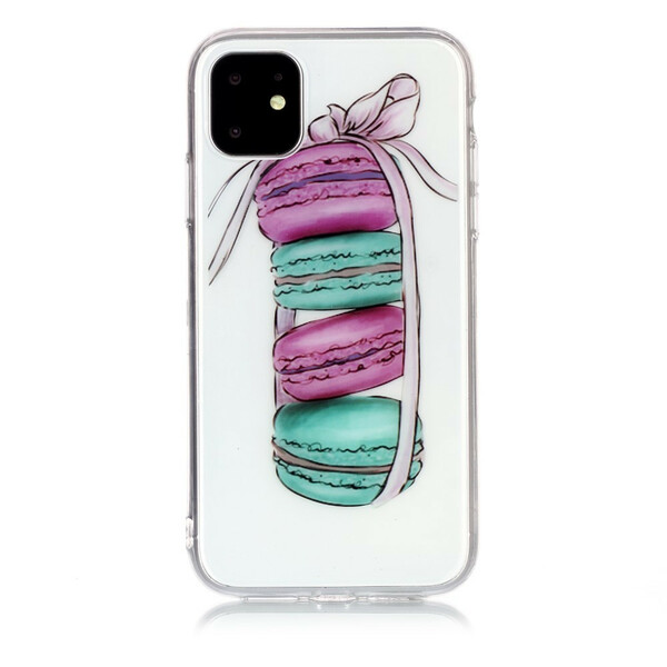 iPhone 11 kirkas tapaus Macarons Gourmands