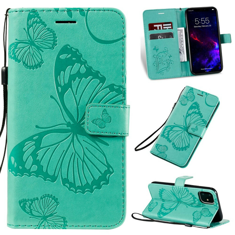 Giant Butterflies Lanyard iPhone 11 tapauksessa
