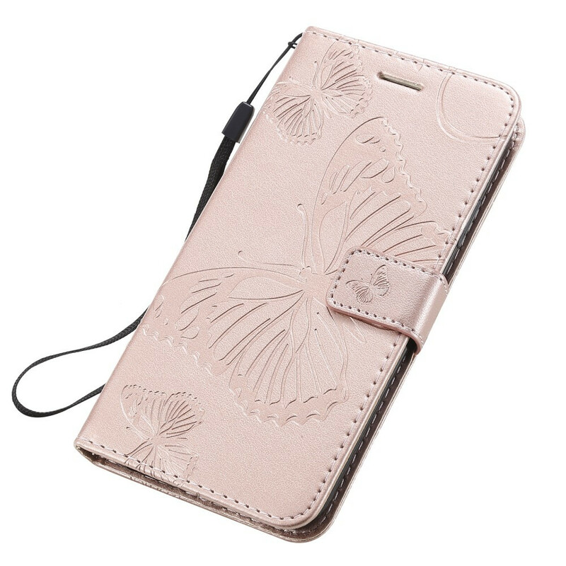 Giant Butterflies Lanyard iPhone 11 tapauksessa Giant Butterflies Lanyard iPhone 11 tapauksessa