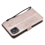 Giant Butterflies Lanyard iPhone 11 tapauksessa Giant Butterflies Lanyard iPhone 11 tapauksessa