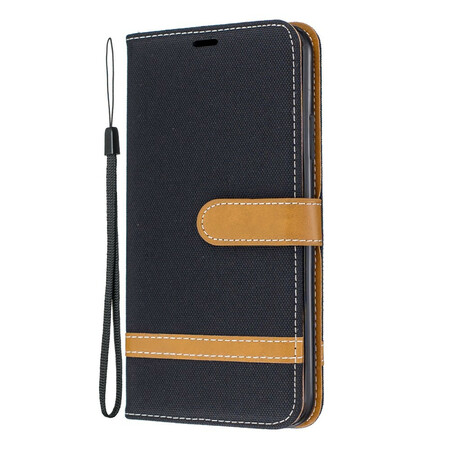 iPhone 11 Pro Max Kangas- ja nahkatehosteinen hihnakotelo
