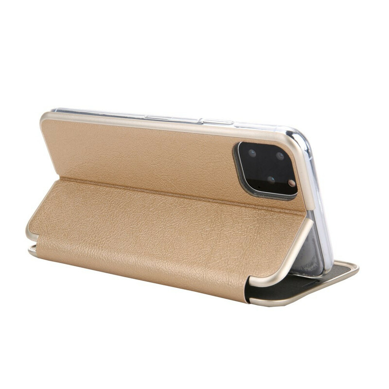 Flip Cover iPhone 11 Pro keinonahka CMAI2 Metalliset reunat