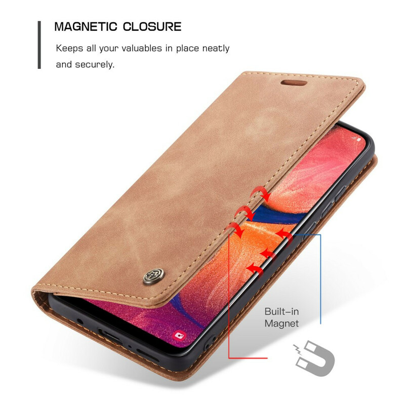 Flip Cover Samsung Galaxy A30 CASEME keinonahkainen kansi