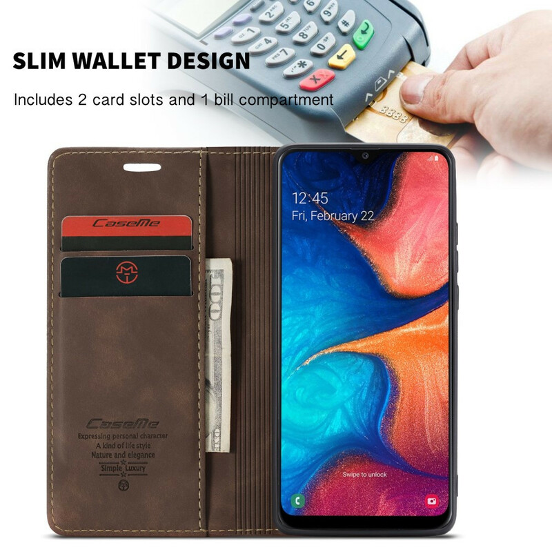 Flip Cover Samsung Galaxy A30 CASEME keinonahkainen kansi Flip Cover Samsung Galaxy A30 CASEME keinonahkainen kansi