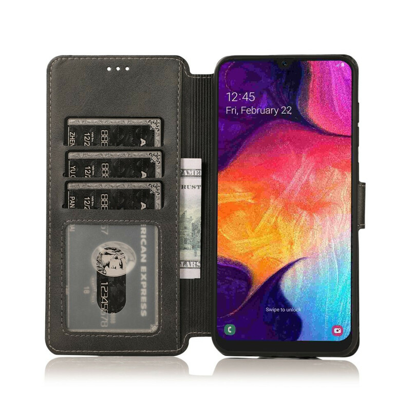 Samsung Galaxy A30 silikoni ja keinonahka Case