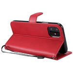 Nahkatehosteinen iPhone 11 -kotelo hihnalla