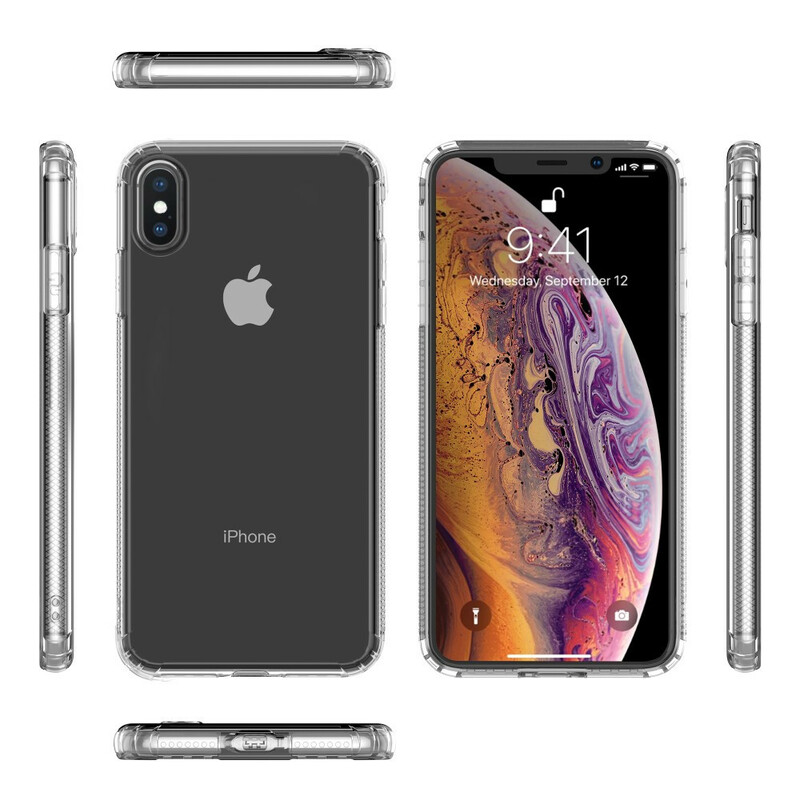 iPhone XS Max läpinäkyvä kotelo LEEU Suojatyynyt