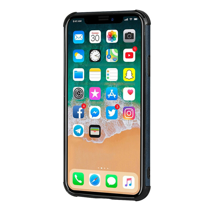 iPhone X yksivärinen kaksoiskorttikotelo