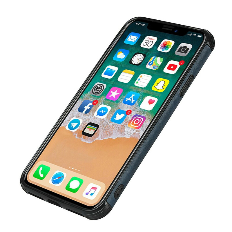 iPhone X yksivärinen kaksoiskorttikotelo