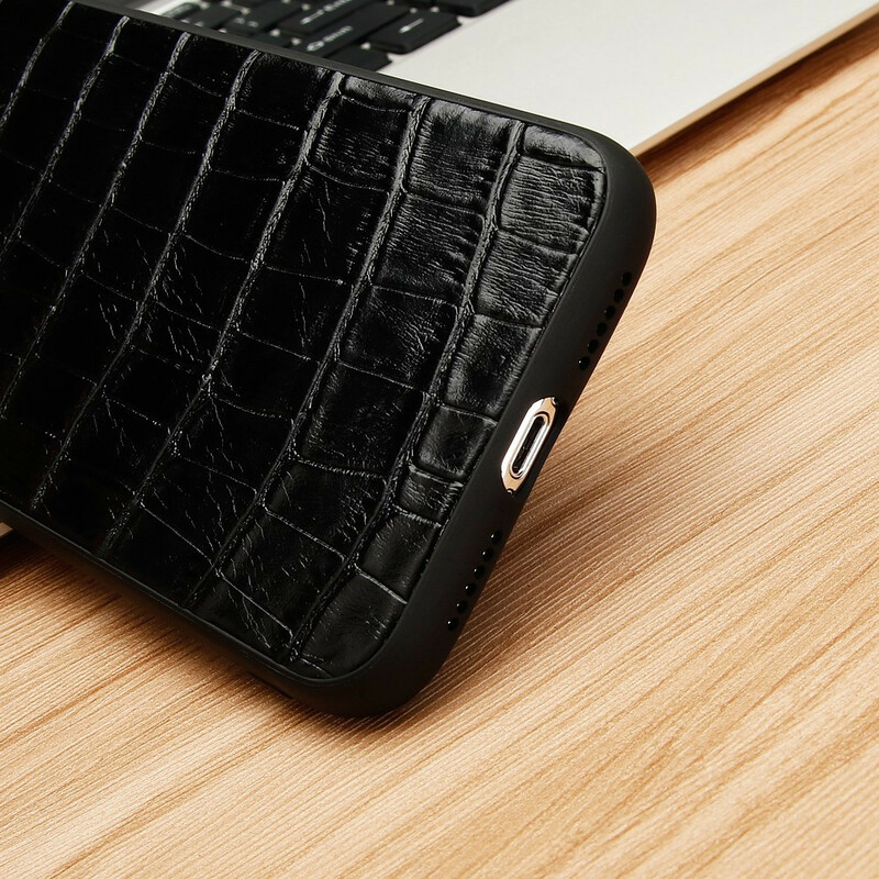 iPhone XR aitoa nahkaa kotelo krokotiili tekstuuri