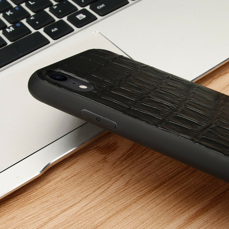 iPhone XR aitoa nahkaa kotelo krokotiili tekstuuri