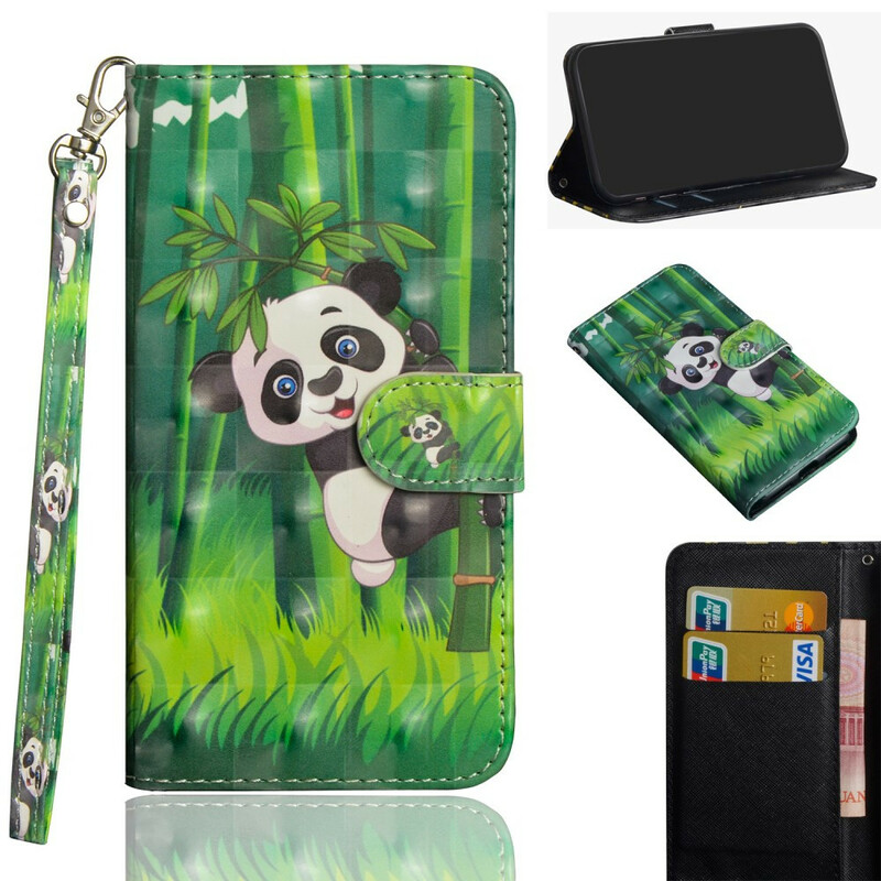 Xiaomi Redmi Note 8 Pro Panda ja bambu kotelo