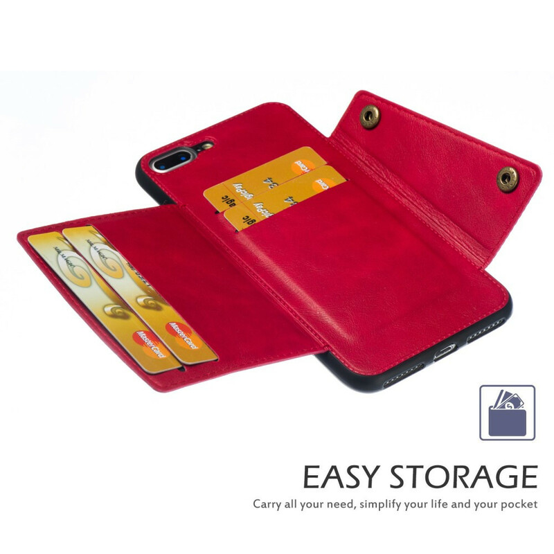 iPhone 8 Plus / 7 Plus -lompakko, jossa on salpa