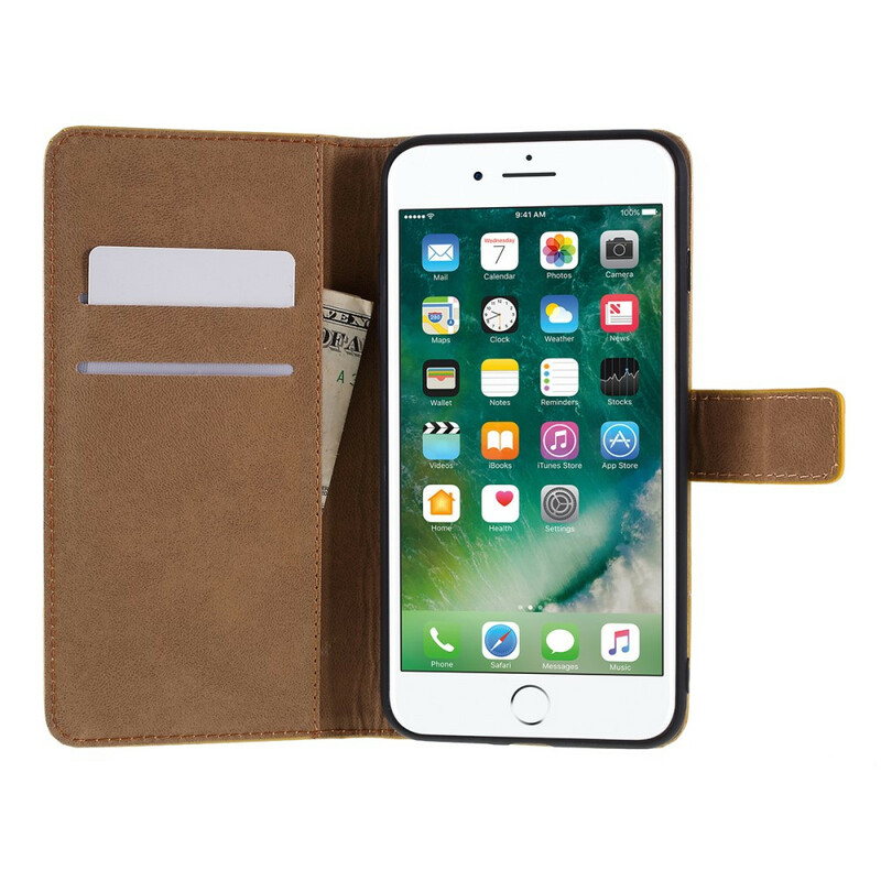 Kotelo iPhone 8 Plus / 7 Plus Aito nahka Väri Kotelo iPhone 8 Plus / 7 Plus Aito nahka Väri