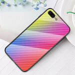 iPhone 8 Plus / 7 Plus kotelo karkaistua lasia hiilikuitu Plus