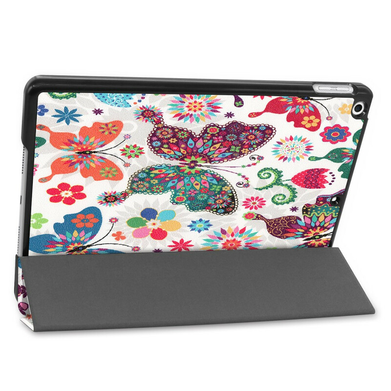 Smart Case iPad 10.2" (2019) kukka keinonahka Vintage