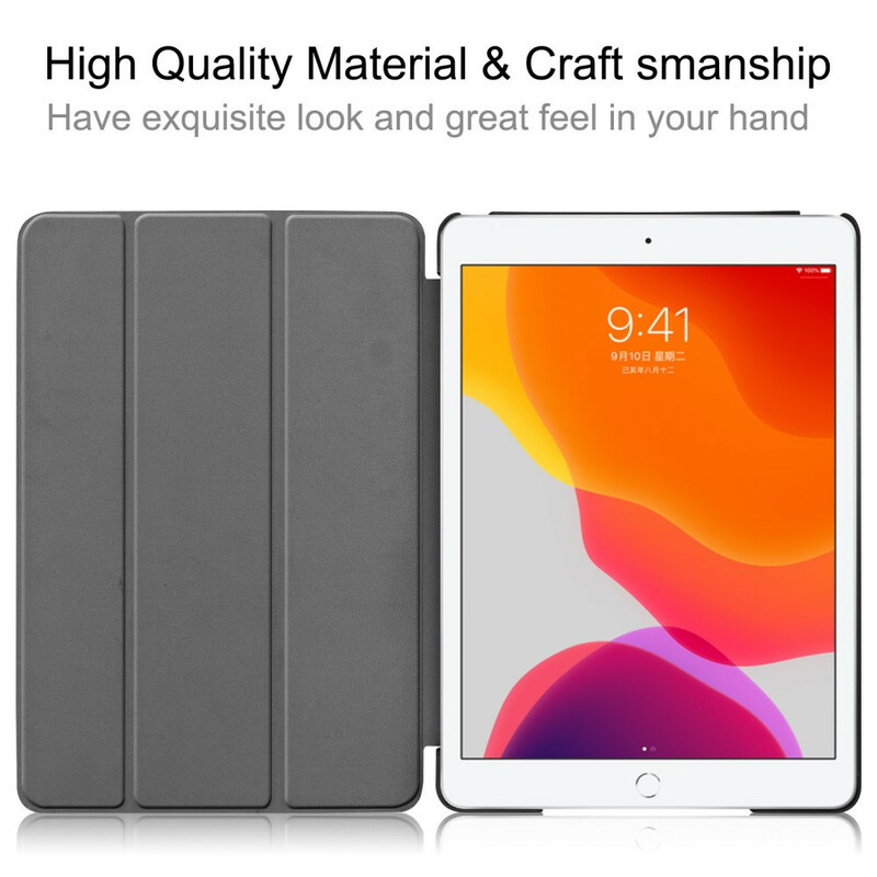 Smart Case iPad 10.2" (2019) kukka keinonahka Vintage