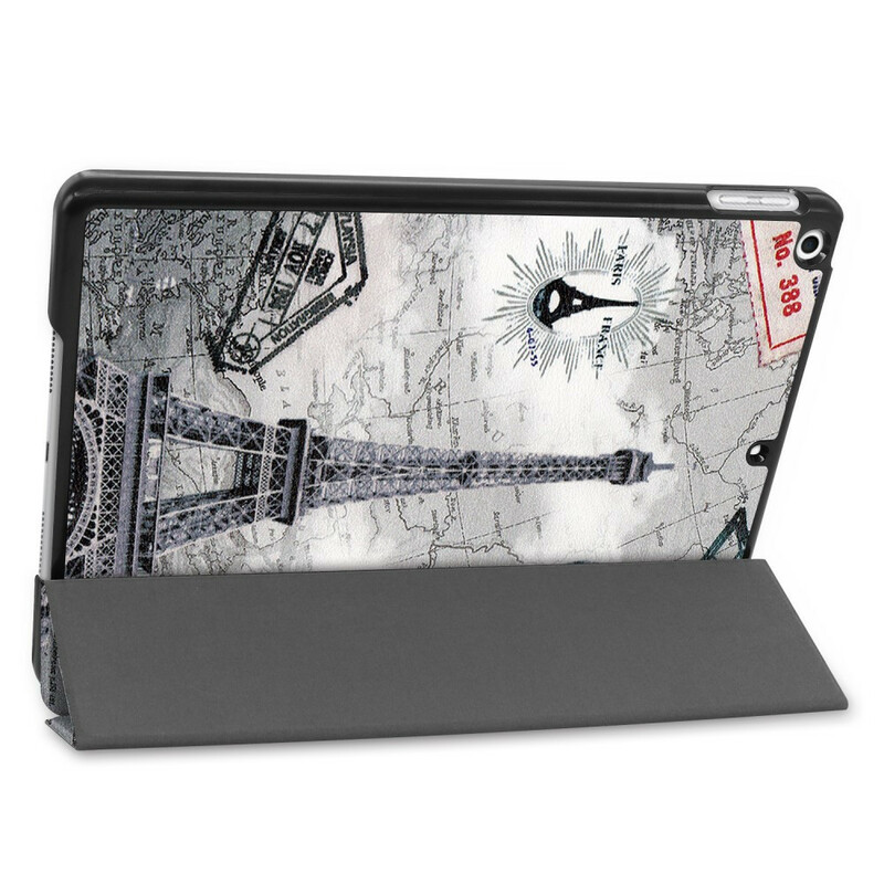 Smart Case iPad 10.2" (2019) keinonahkainen Vintage Eiffel-torni