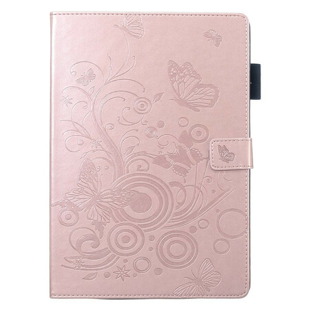 iPad Cover 10.2" (2019) raittius nahkatehoste perhoset