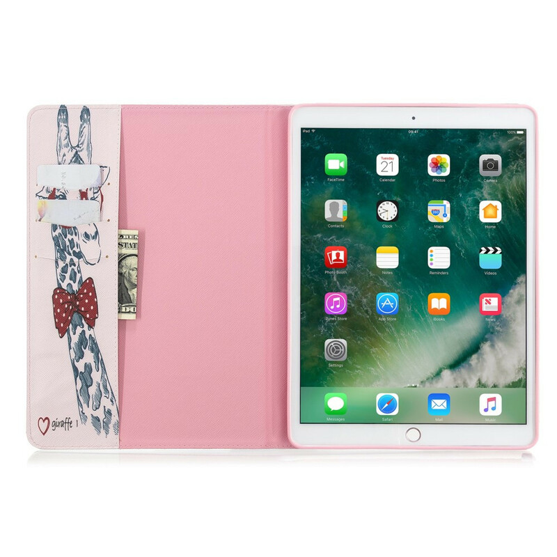 iPad 10.2" (2019) Intello Giraffe -kotelo