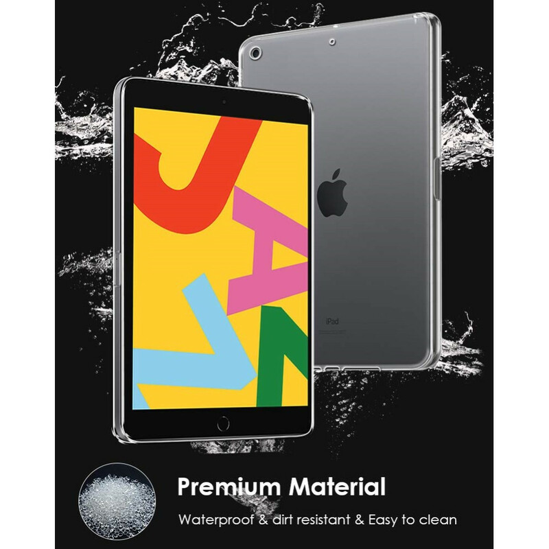 iPad Cover 10.2" (2019) Silikoni Clear -suojus, kirkas
