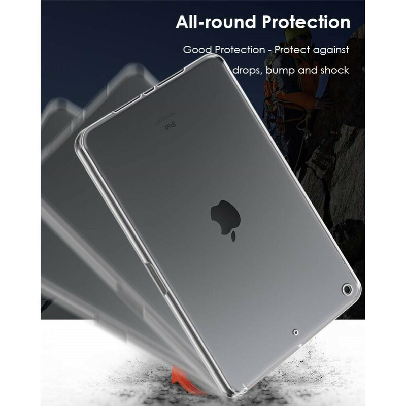 iPad Cover 10.2" (2019) Silikoni Clear -suojus, kirkas
