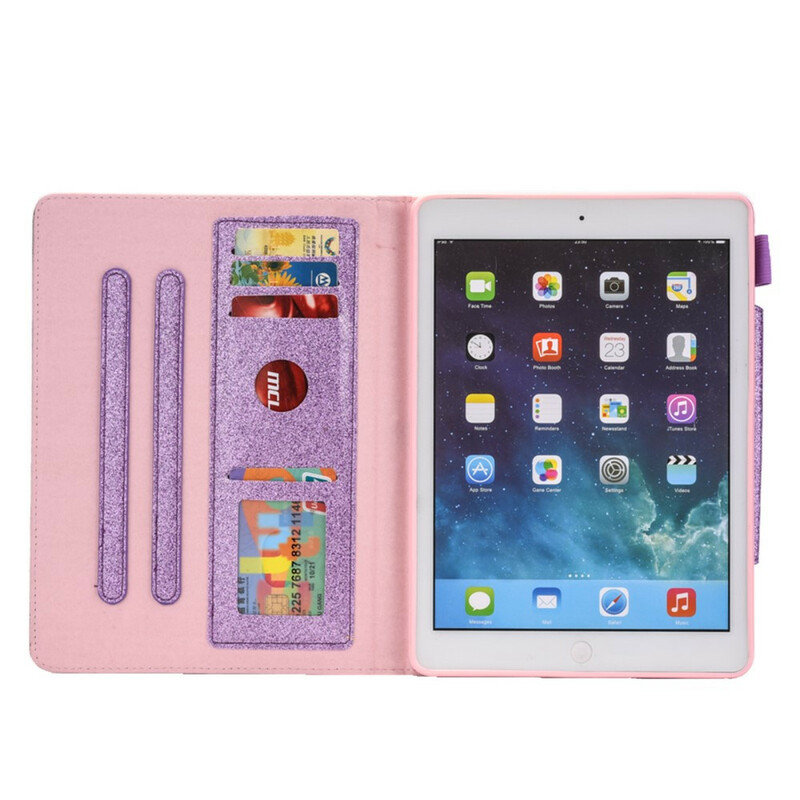 iPad Cover 10.2" (2019) Glitter Hopea lukko