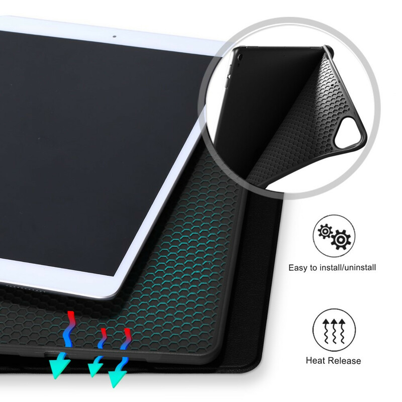 Smart Case iPad 10.2" (2019) keinonahkainen kynä kotelossa Smart Case iPad 10.2" (2019) keinonahkainen kynä kotelossa