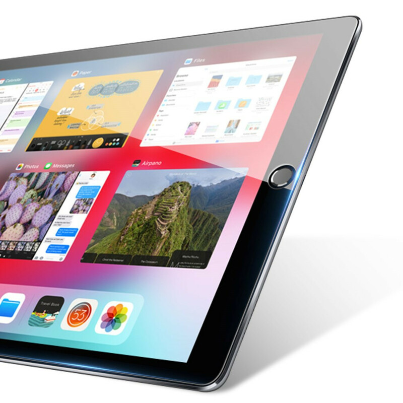 Karkaistua lasia oleva näytönsuoja (0,3 mm) iPad 10,2" (2019) -laitteelle.