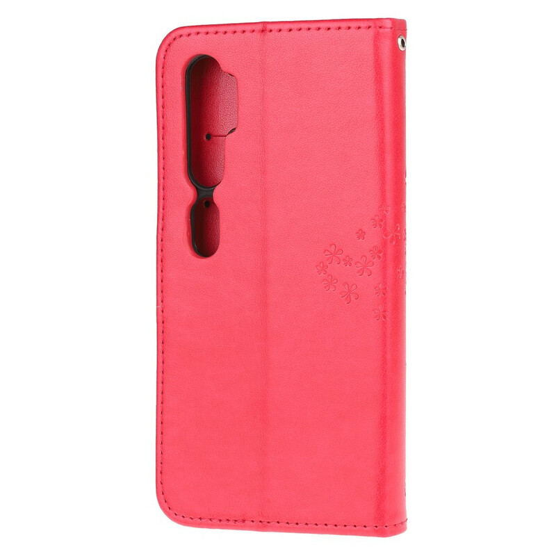 Xiaomi Mi Note 10 puu ja pöllö hihnan kotelo