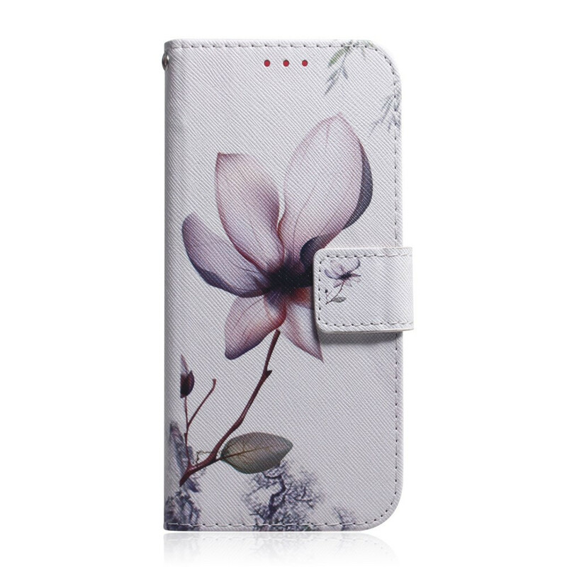 Xiaomi Redmi 8 Kukka Case Vanha vaaleanpunainen