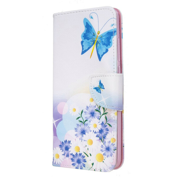 Xiaomi Redmi 8 Perhonen ja kukka maalattu asia