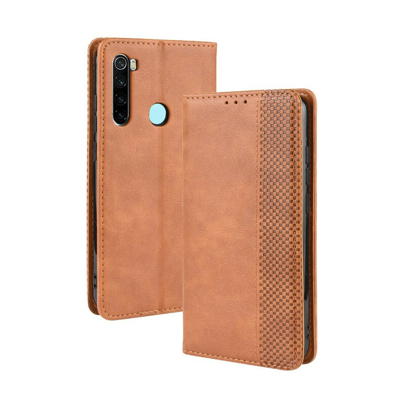 Flip Cover Xiaomi Redmi Note 8T vintage nahka vaikutus tyylikäs
