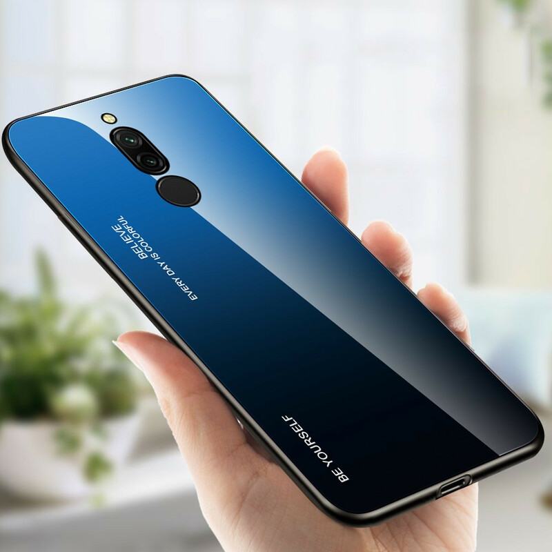 Xiaomi Redmi 8 Cover Hello karkaistu lasi
