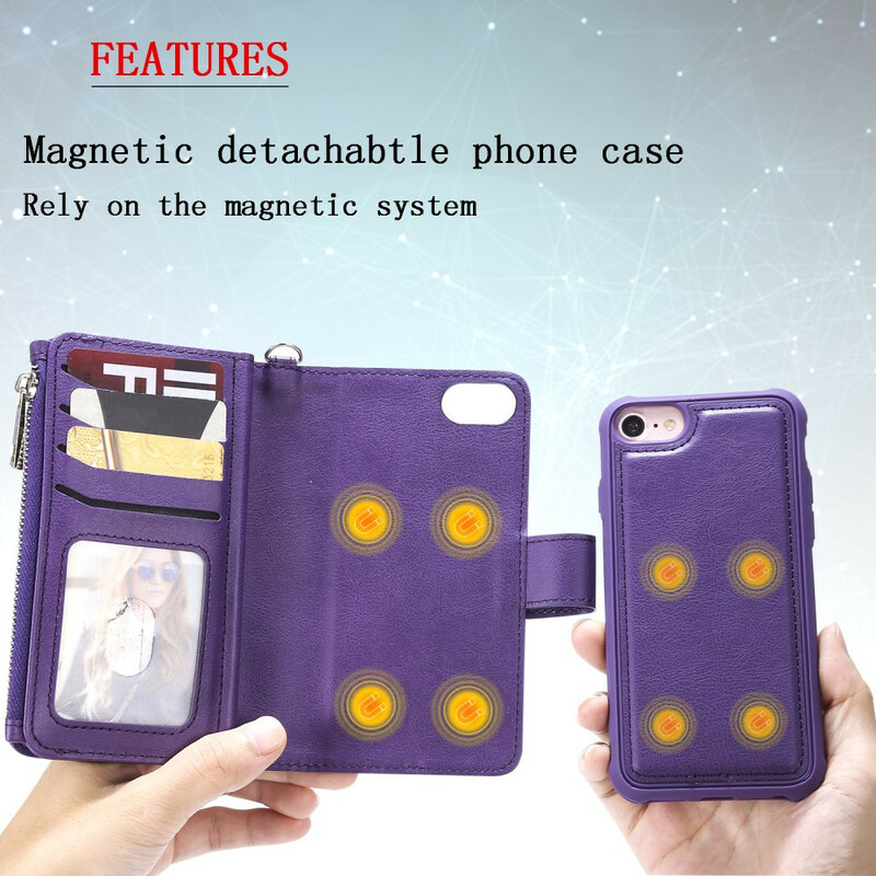 iPhone 8 / 7 / 6S / 6 irrotettava asia lompakko iPhone 8 / 7 / 6S / 6 irrotettava asia lompakko