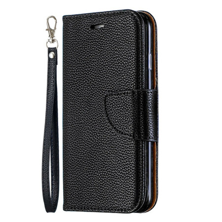 Kuori iPhone 6/6S:lle Värillinen Lychee-nahka hihnalla varustettuna